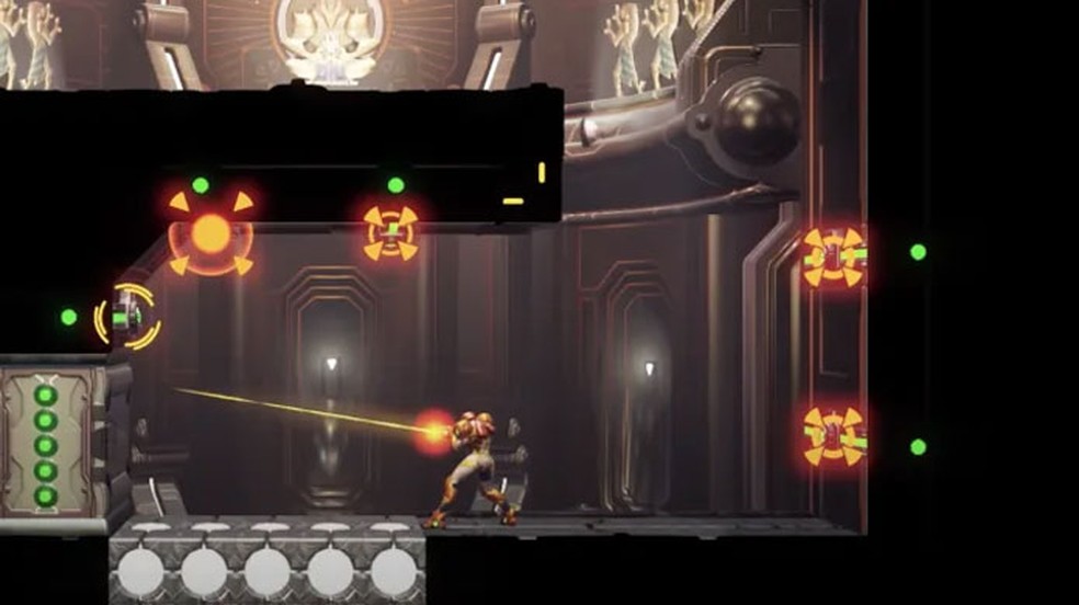 Metroid Dread traz algumas novas habilidades para Samus, como os Storm Missiles que podem travar em múltiplos alvos — Foto: Reprodução/Engadget
