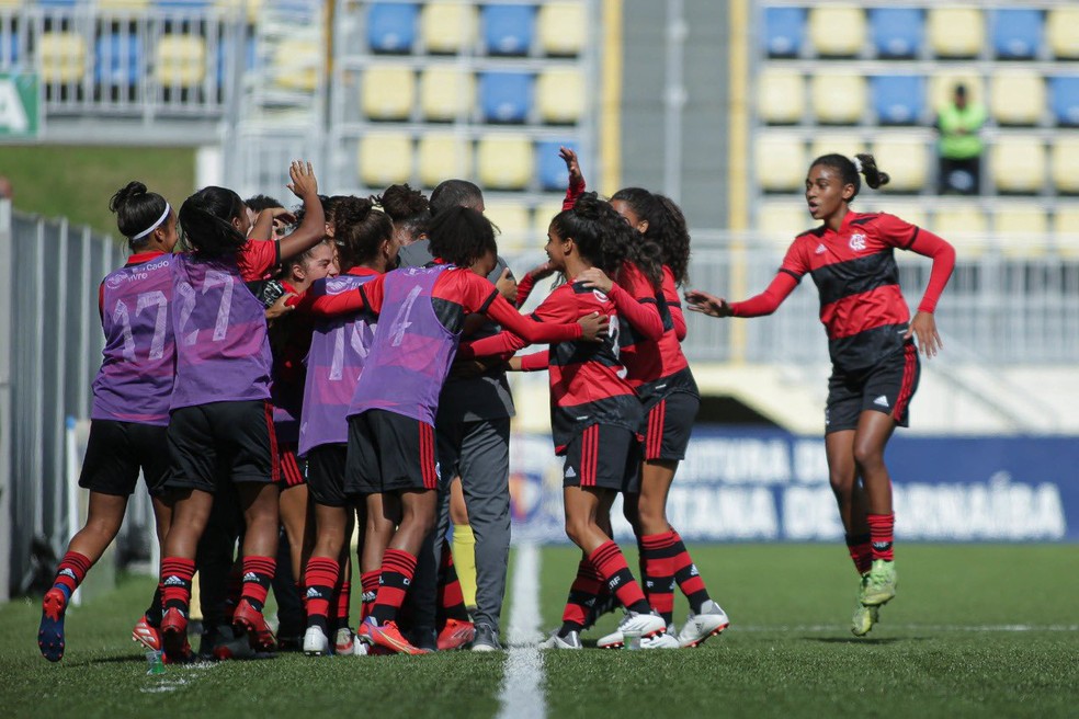 Flamengo x Atlético-MG, pelo Brasileirão Feminino Sub-17 — Foto: Adriano Fontes/CBF