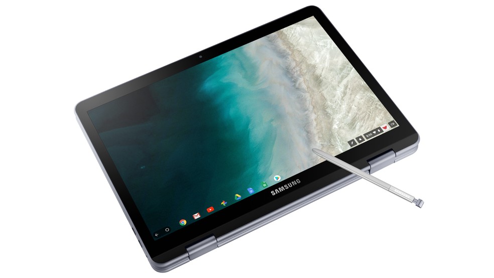 Samsung Chromebook Plus traz caneta e pode se transformar em tablet — Foto: Divulgação/Samsung