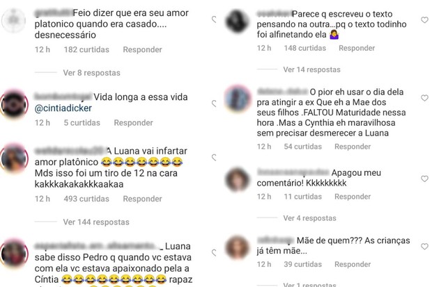 Pedro Scooby homenageia Cintia Dicker, mas é acusado de provocar Luana Piovani (Foto: Reprodução/Instagram)