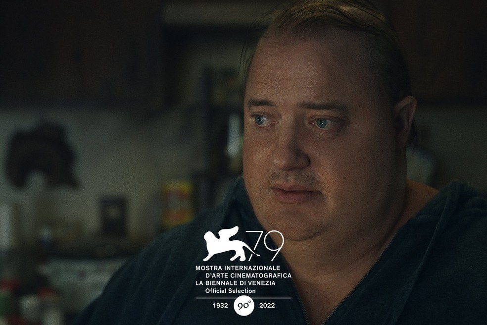 Brendan Fraser em 'The Whale' — Foto: Divulgação A24
