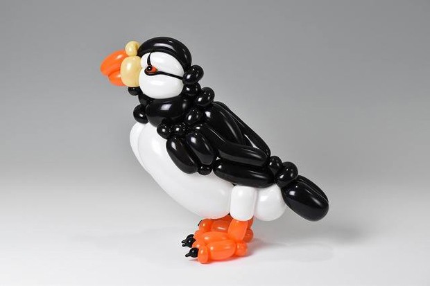 Artista faz esculturas de animais com balões infláveis (Foto: Reprodução)