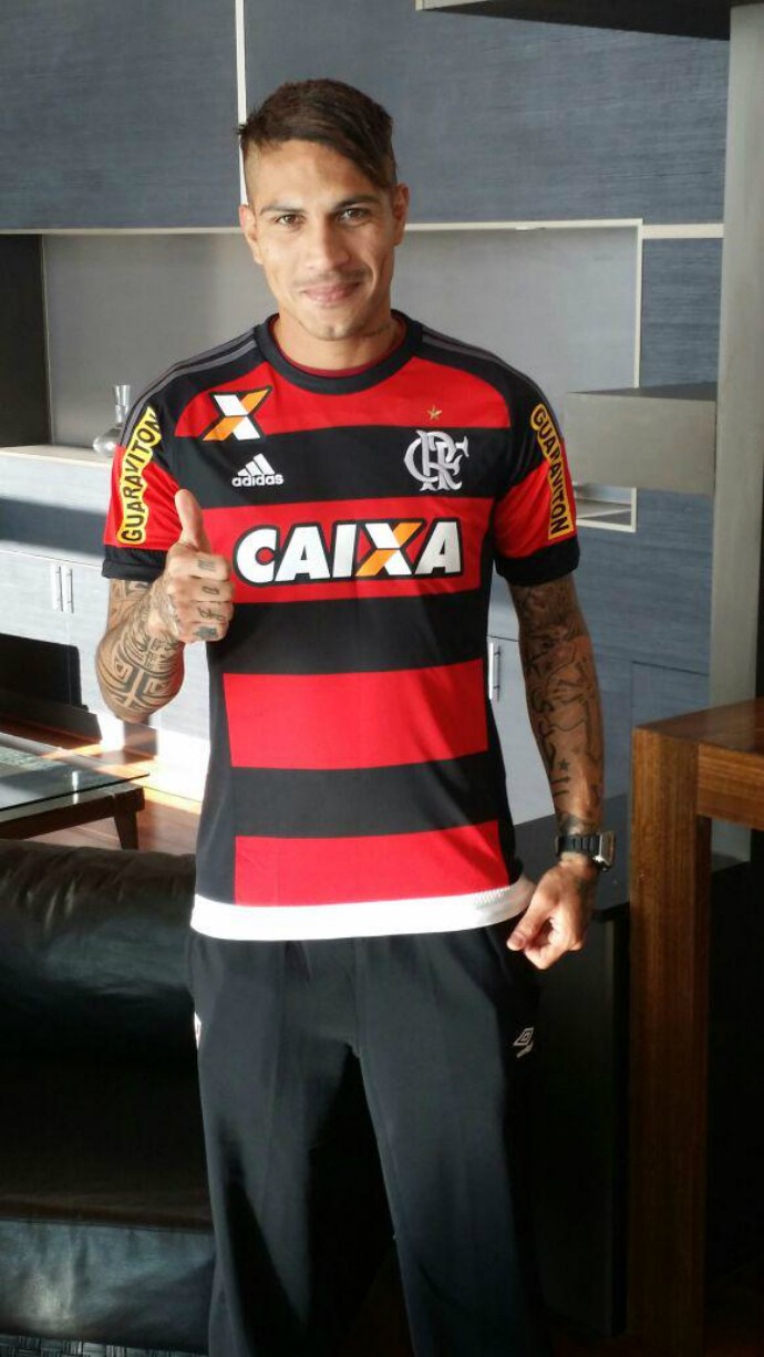 Guerrero camisa do Flamengo (Foto: Reprodução/ Twitter)