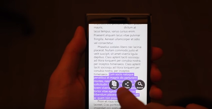 Protótipo de smartphone prevê o que o usuário deseja tocar na tela.(Foto: Reprodução/YouTube)
