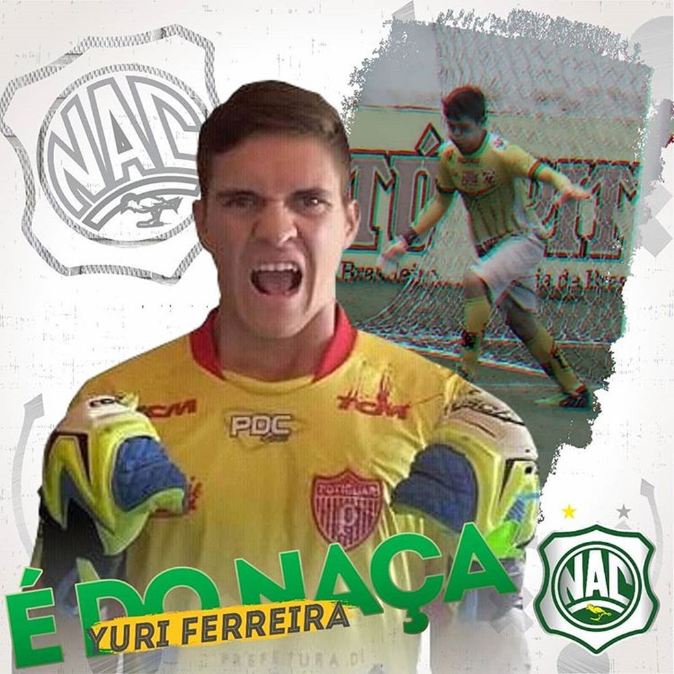 Yuri Ferreira est� de volta ao Na�a para a disputa da pr�xima temporada � Foto: Divulga��o / Nacional de Patos