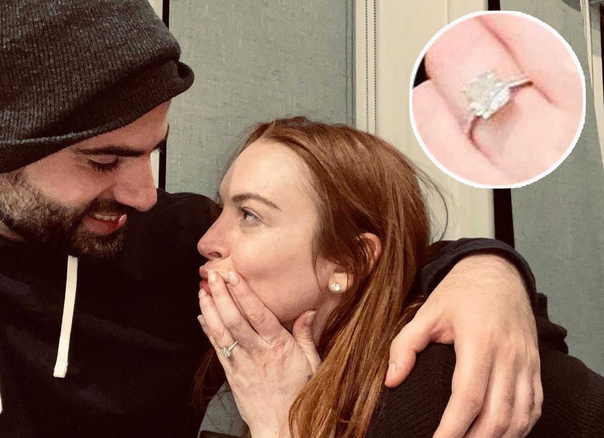 Lindsay Lohan anunciou noivado com Bader Shammas (Foto: Reprodução / Instagram)