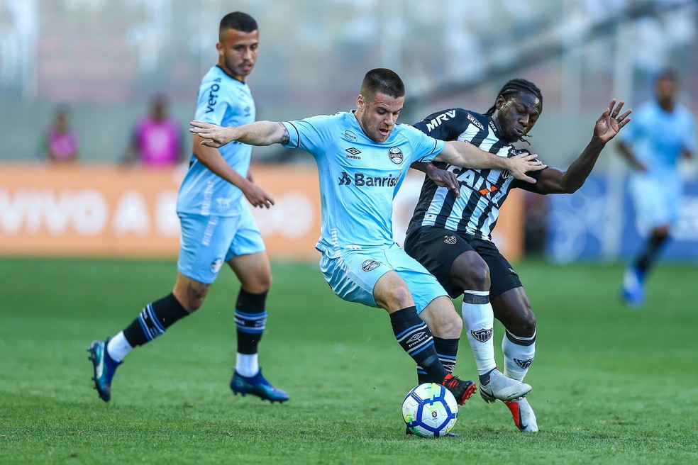 Ramiro pede o apoio da torcida na reta final do ano — Foto: Lucas Uebel/Divulgação Grêmio