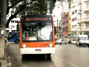 Sistema de ônibus em São Paulo (Foto: Reprodução/TV Globo)