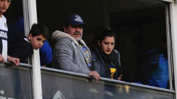 BBC Jana é a terceira filha de Maradona, após Dalma e Gianinna (Foto: Getty Images via BBC)