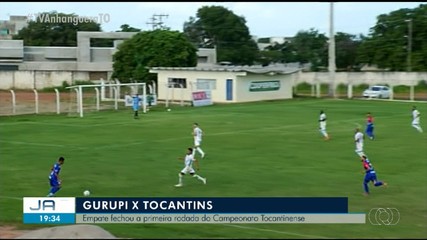 Gurupi e Tocantins empatam no fechamento da 1ª rodada do Tocantinense