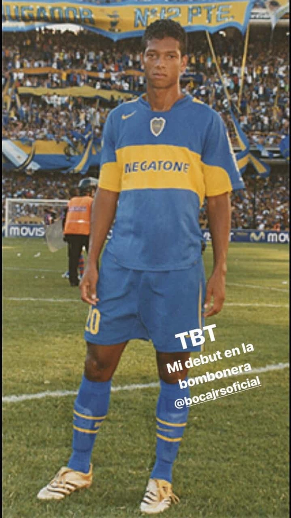 Guarin recorda partida pelo Boca Juniors, antes de ir para a Europa — Foto: Reprodução / Instagram