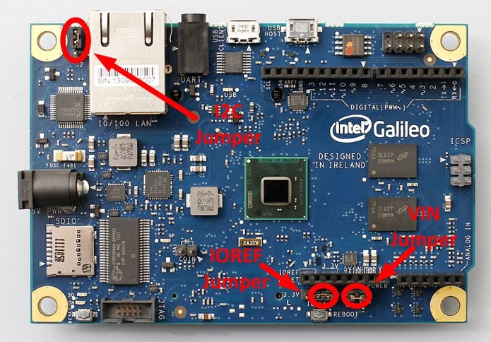 Placa Intel Galileo apresenta Jumpers (Foto: Reprodu??o/Arduino)