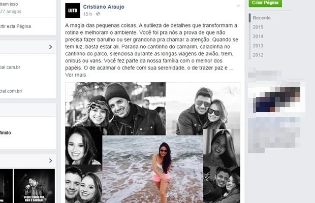 Vazam fotos dos corpos de Cristiano Araújo e Allana Moraes. Fãs se