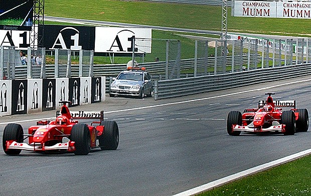 Por que o Barrichello colou um relógio no carro do Schumacher