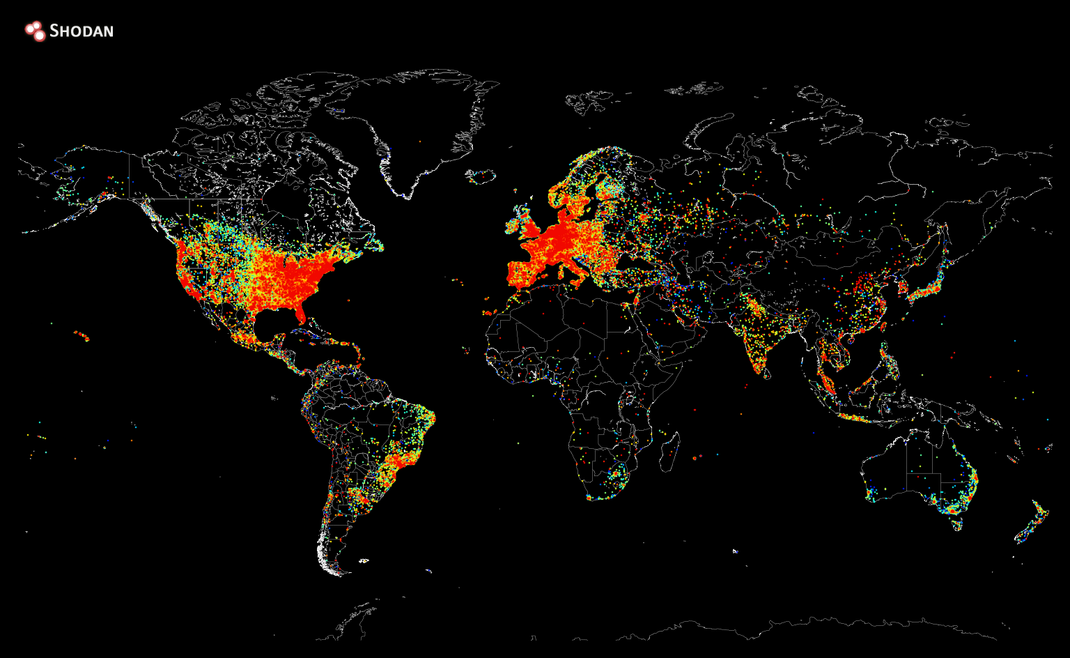 Mapa da conexão à internet no mundo (Foto: reprodução/imgur)