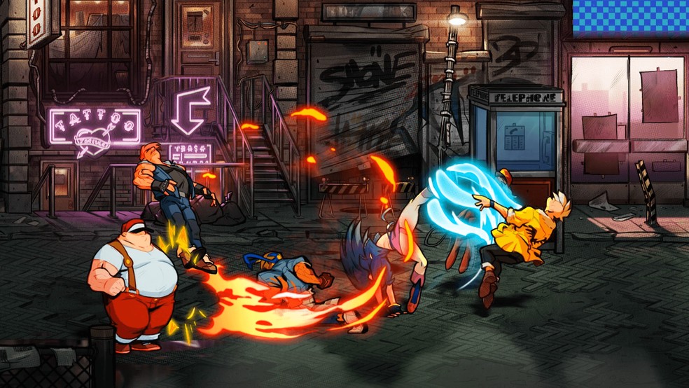 Visual de Streets of Rage 4 tem inspiraÃ§Ã£o nos desenhos animados (Foto: DivulgaÃ§Ã£o/Lizard Club/DotEmu/Guard Crush Games)