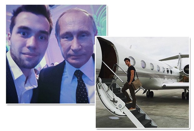 Até o presidente Vladimir Putin já apareceu em selfies ao lado dos jovens bilionários (Foto: Reprodução Instagram)