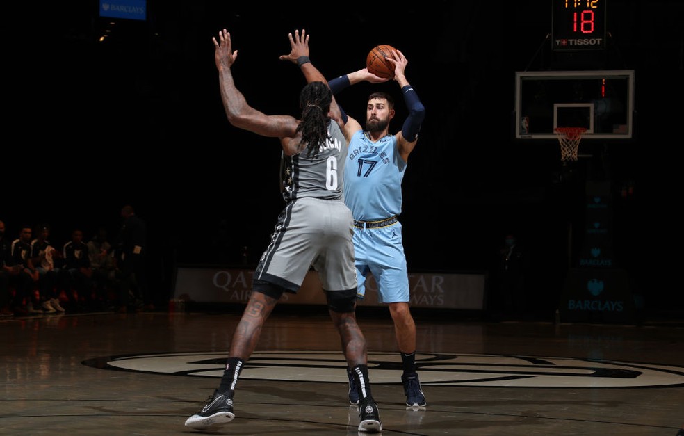 Brooklyn Nets x Memphis Grizzlies NBA — Foto: Nathaniel S. Butler/NBAE