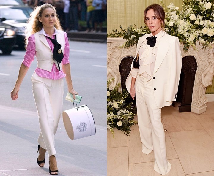 O que Carrie Bradshaw vestira em 2021? (Foto: Reprodução / HBO / Getty)