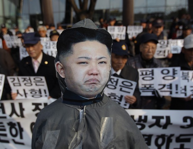 Protestos contra Kim Jong-Un (Foto: getty images)