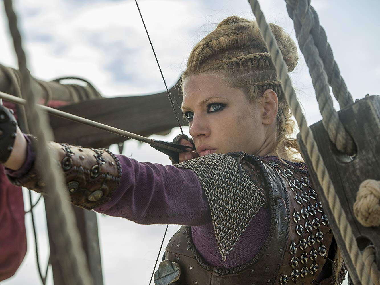 Katheryn Winnick como Lagertha em Vikings (Foto: Divulgação)