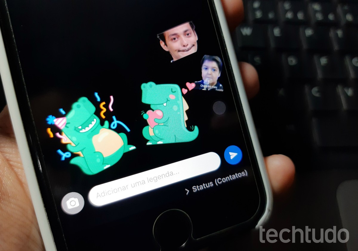 Como Colocar Figurinhas Stickers No Status Do Whatsapp Redes Sociais Techtudo Por padrão, o whatsapp permite a publicação de status de 30 segundos, não 15 segundos, como havia sido publicado inicialmente. como colocar figurinhas stickers no