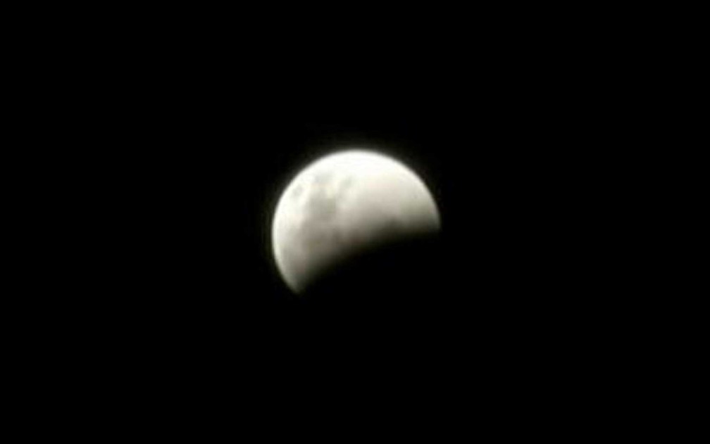 Lua de Sangue em 16 de maio de 2022, vista no Chile — Foto: Reprodução