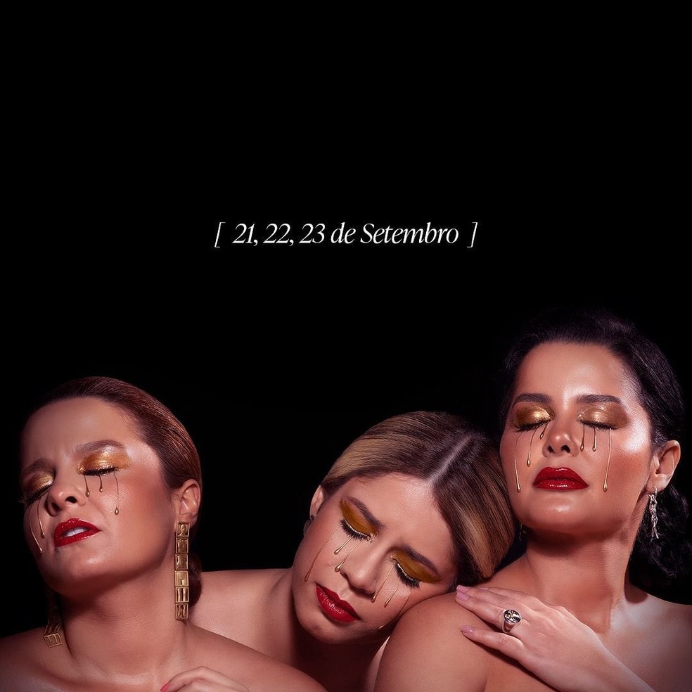 Maiara, Marília Mendonça e Maraisa no projeto 'Patroas 35%' — Foto: Reprodução/Instagram
