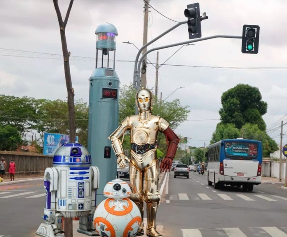 Aparelho de videomonitoramento de Teresina vira meme nas redes sociais — Foto: Reprodução/Redes sociais