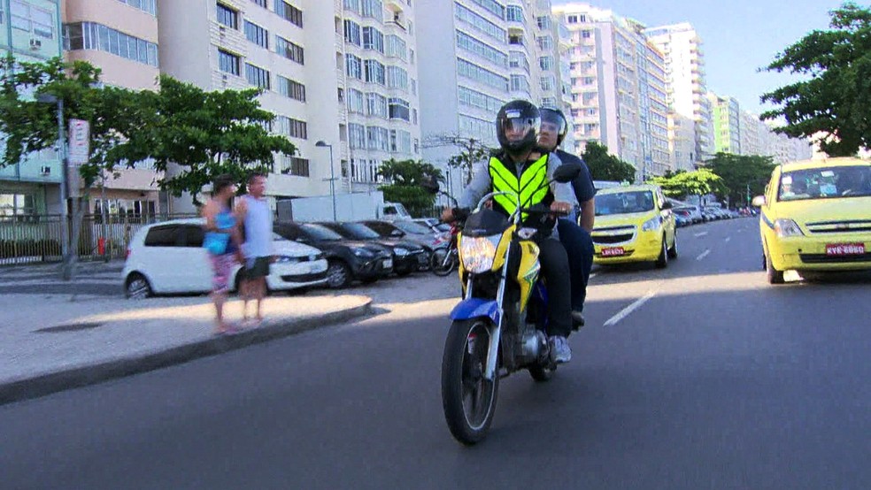 Mototáxi vai ganhar app no Rio — Foto: Reprodução / Tv Globo