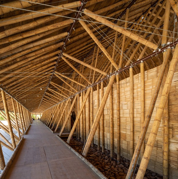 Arquitetura em Bambu: 6 projetos que  mesclam a linguagem tradicional e contemporânea da técnica.  (Foto: Divulgação)
