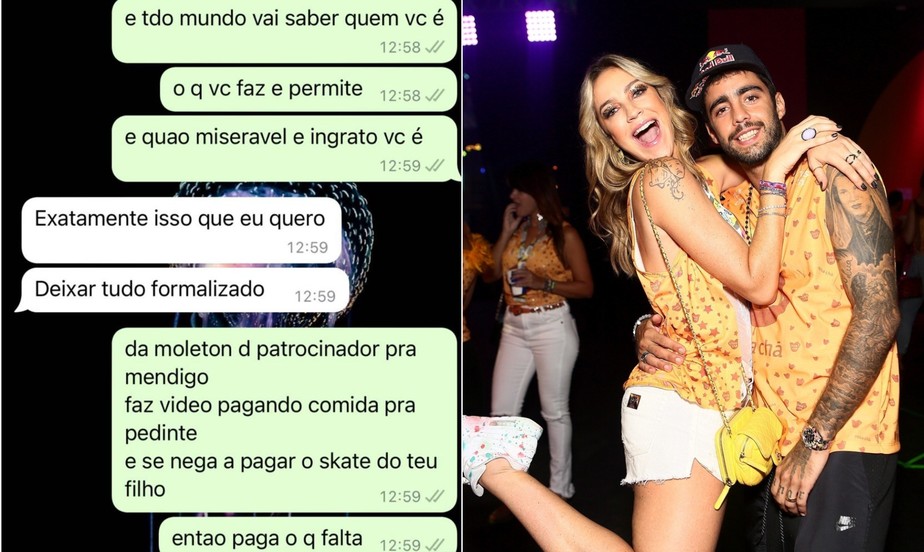 Luana Piovani posta briga em troca de mensagens com Scooby no WhatsApp
