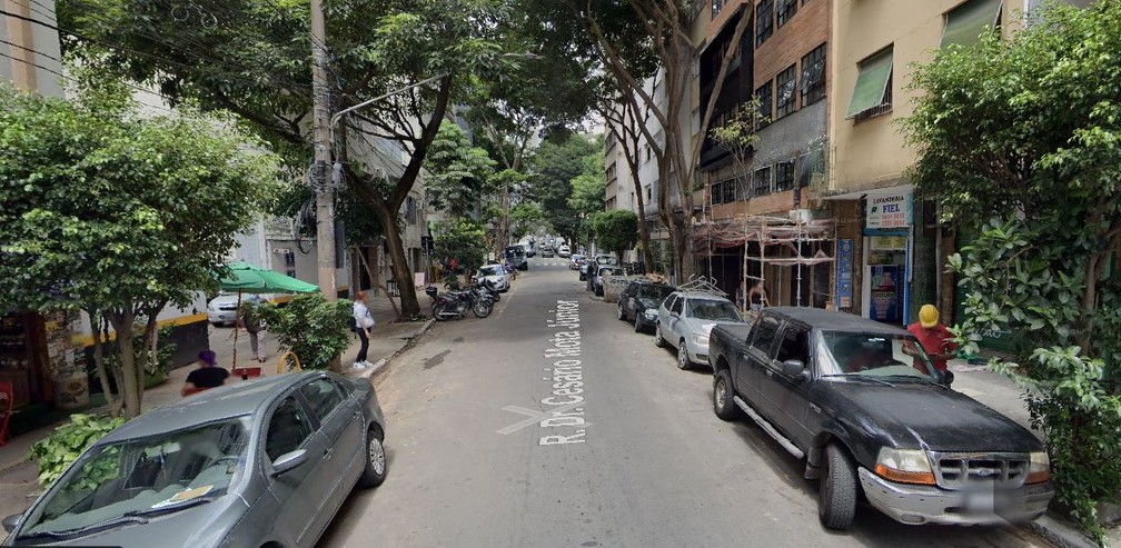 Rua Doutor Cesário Mota Júnior, Vila Buarque, região central de São Paulo — Foto: Reprodução/Google Maps