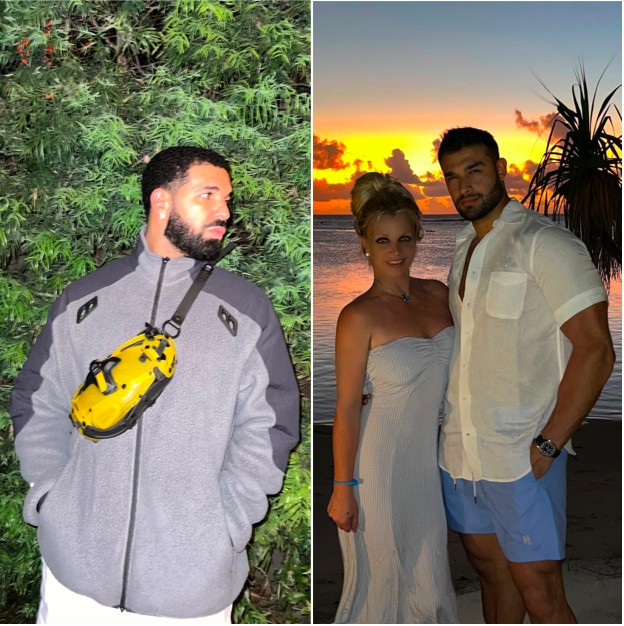 Britney Spears e o noivo, Sam Asghari, cogitam comprar mansão de Drake, diz TMZ (Foto: Reprodução / Instagram)