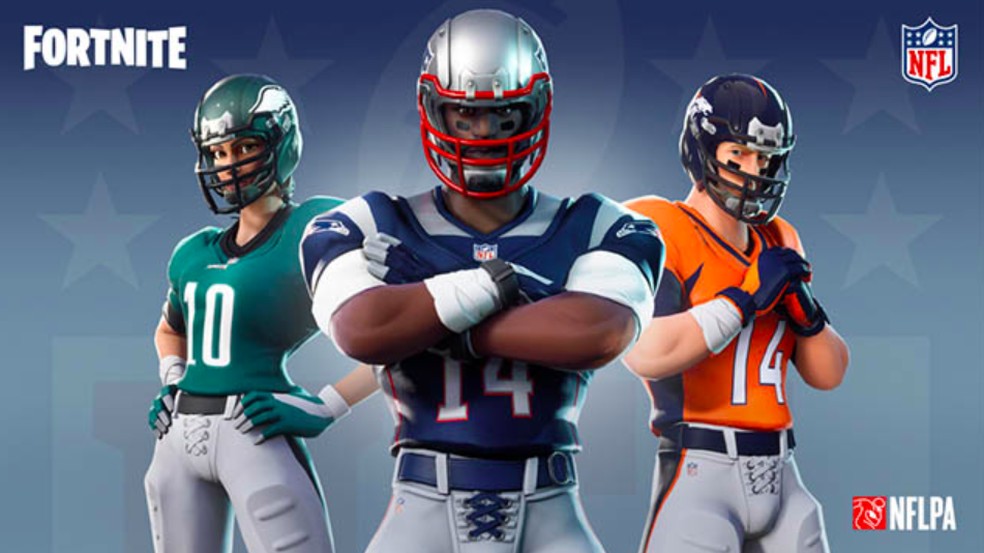 Fortnite recebe uniformes da NFL — Foto: Divulgação/Epic Games
