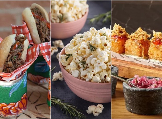 Crazy meat sandwich, popcorn and tapioca dadinho with shredded ham are savory options for the June festival (Photo: Disclosure)