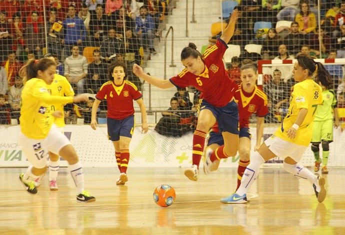 Brasil Espanha final mundial futsal feminino  (Foto: Divulgação/FFCM)