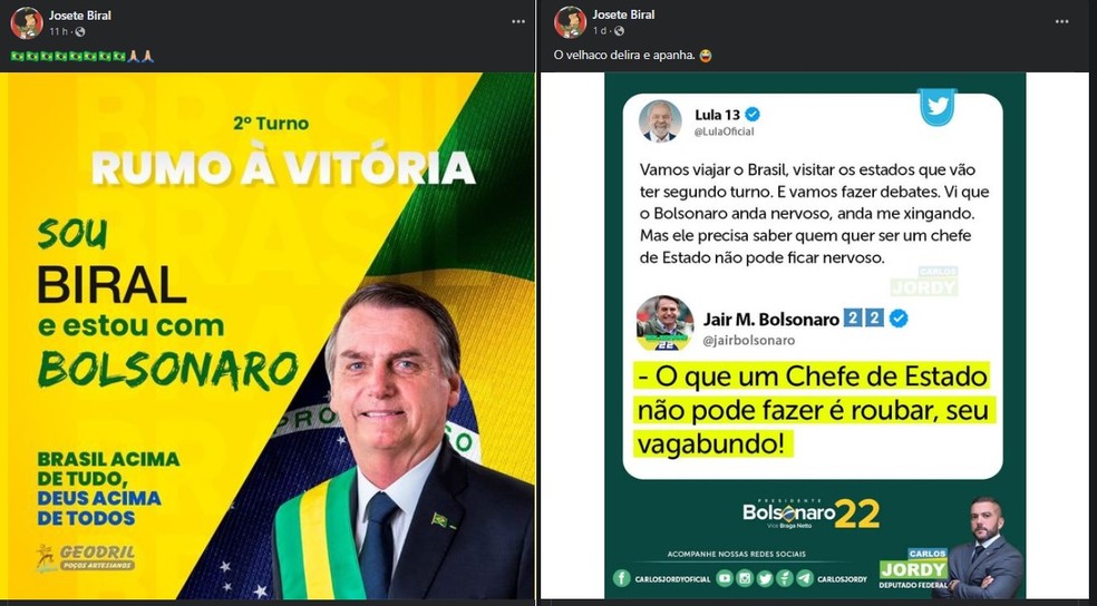 Professora que fez saudação nazista em escola compartilha posts pró-Bolsonaro e contra Lula  — Foto: Reprodução