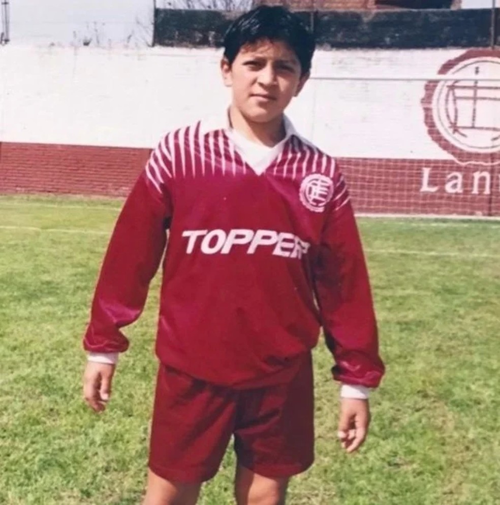 Cano na época de Lanús — Foto: Arquivo Pessoal