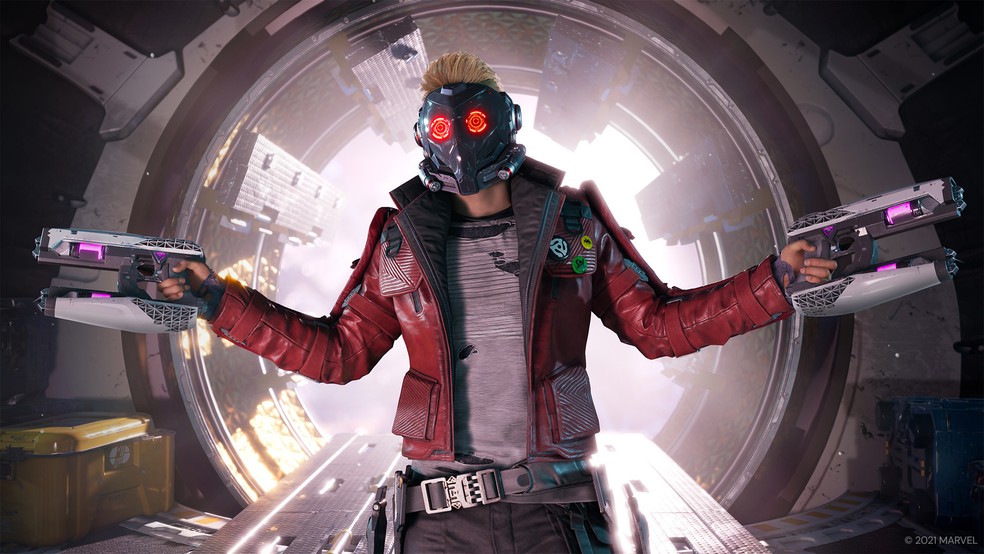 Peter Quill e sua equipe se metem em diversas confusões no Marvel's Guardians of the Galaxy — Foto: Reprodução/Steam 