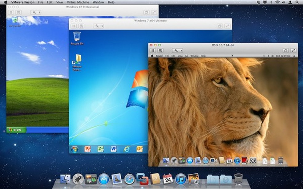vmware fusion windows7