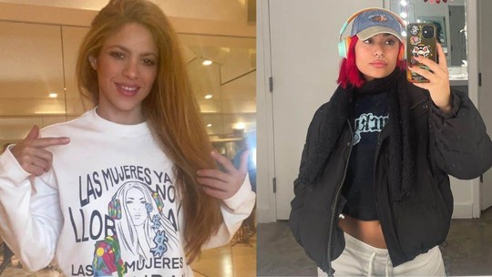 Sobrinha de Shakira lança moletom 'Las mujeres facturan' e ganha 'publi' da tia