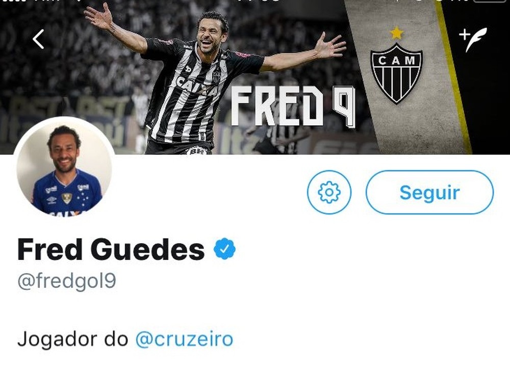 Fred apaga posts relacionados ao Atlético MG em suas redes sociais