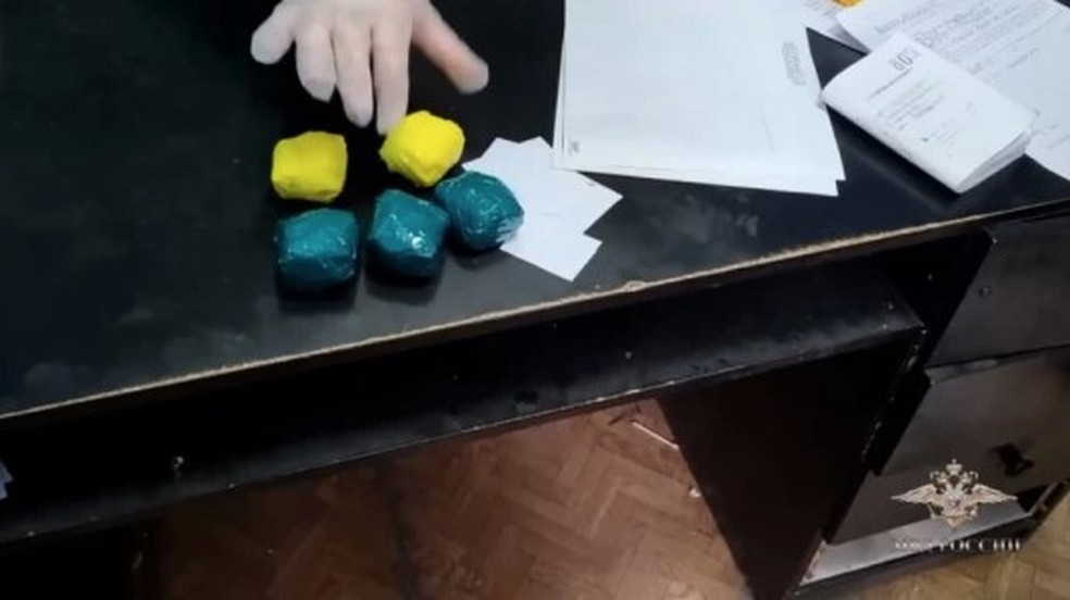 Metilefedrina em p&oacute; achada com russa &mdash; Foto: Reprodu&ccedil;&atilde;o