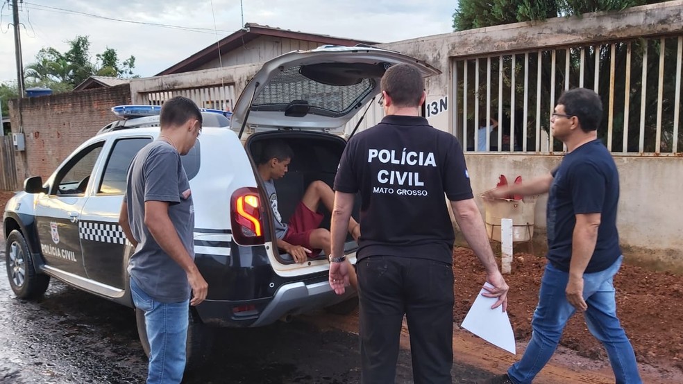 Suspeito confessou o crime — Foto: Juína News/Divulgação
