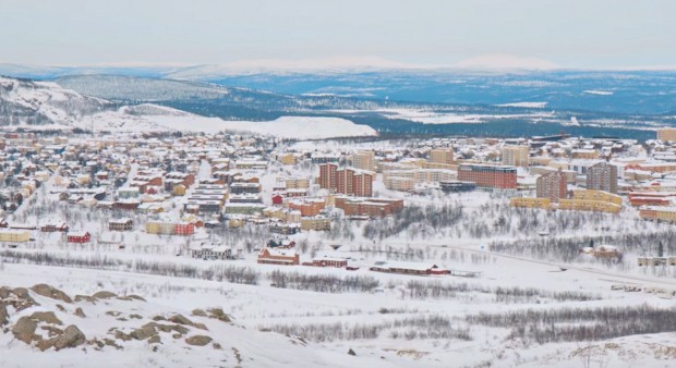 Kiruna, na Suécia (Foto: Reprodução/YouTube)