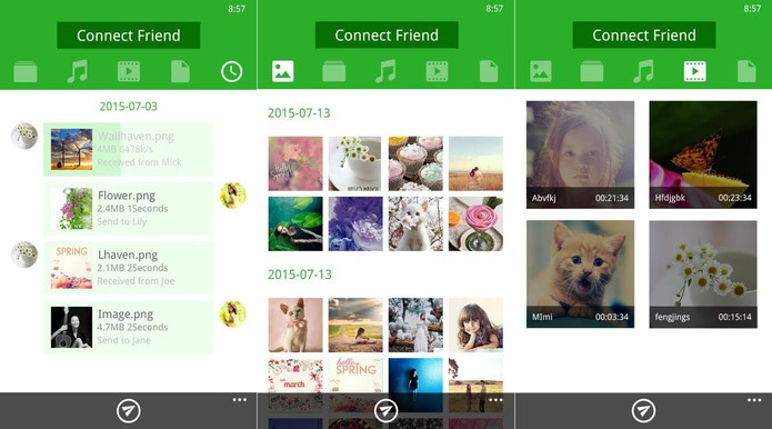 Xender é um aplicativo para Windows Phone que compartilha arquivos com Android e iOS (Foto: Divulgação/Windows Store)