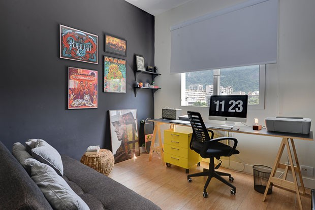 Decoração prática e colorida transformou apartamento alugado (Foto: Divulgação)