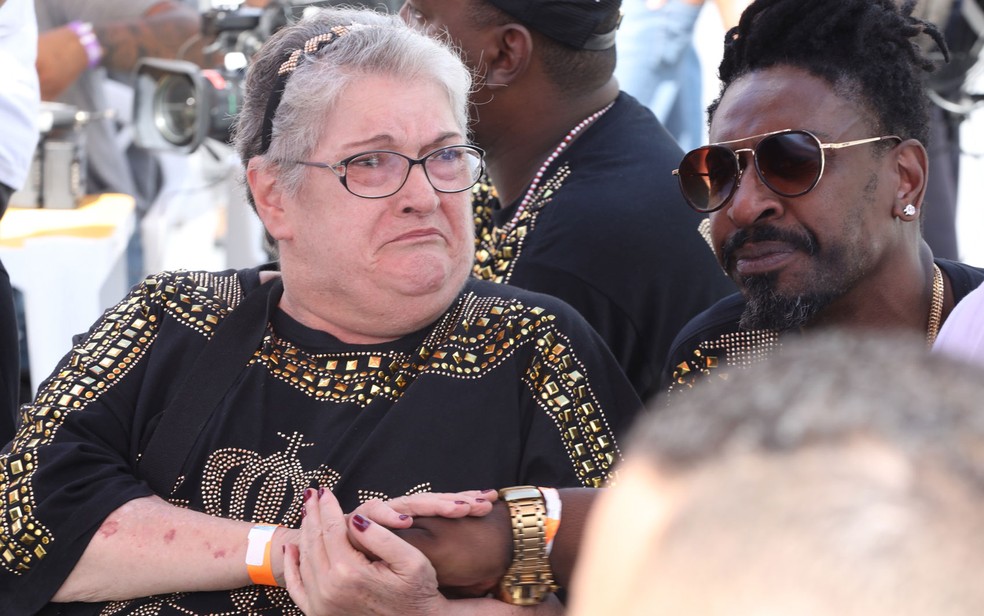 Integrantes da Vai-Vai durante a apuraÃ§Ã£o â Foto: Celso Tavares/G1