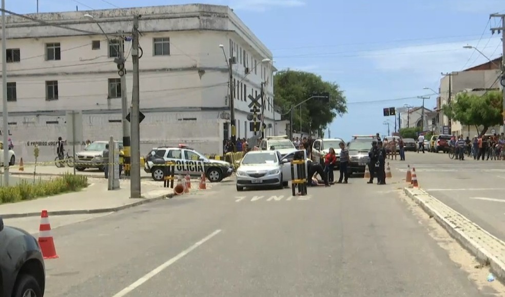 Motorista de aplicativo é assassinado em Fortaleza. — Foto: Reprodução/Tv Diário